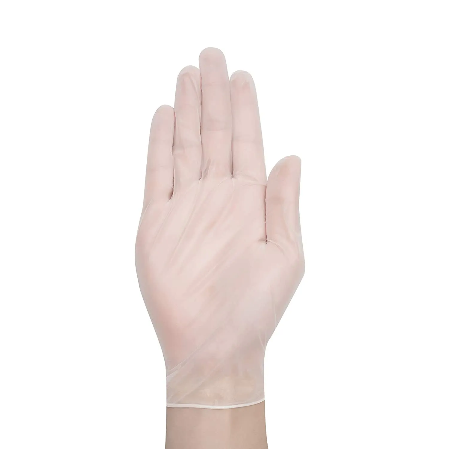 100pcs Vinyl Clear Powder-Free Disposable Gloves | Medium (1 Box)
