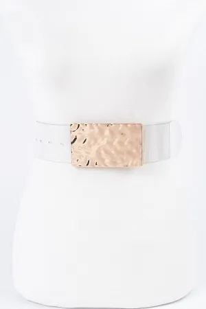 121224 Vintage Metal Buckle Clear Plus Size Belt