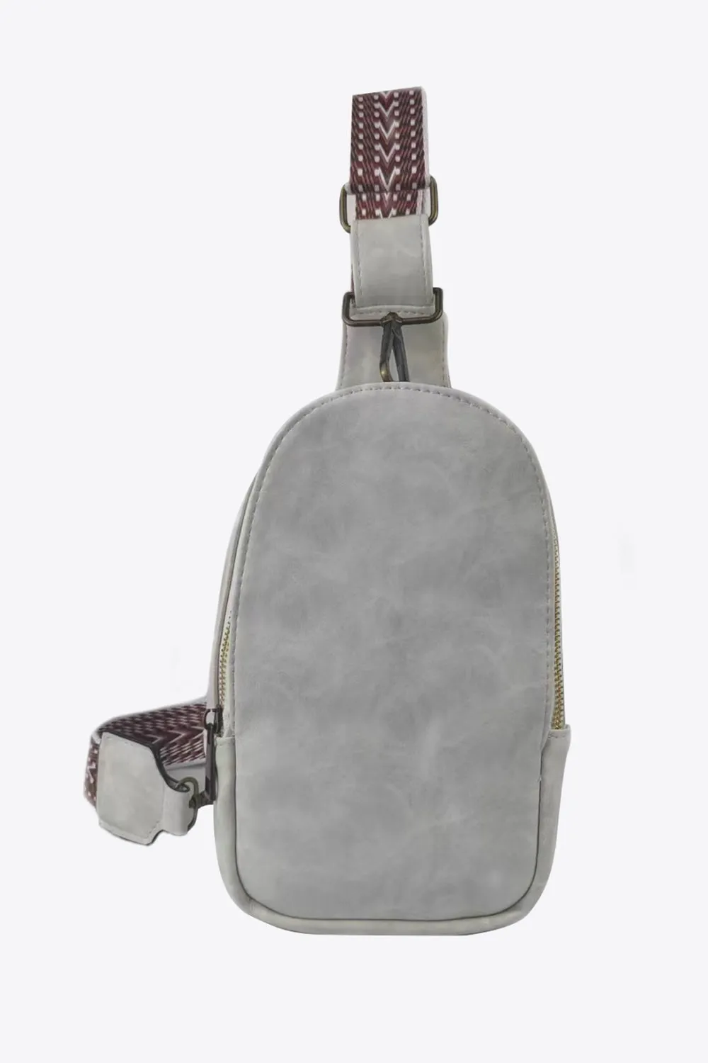 Adjustable Strap PU Leather Sling Bag