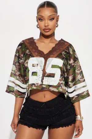 Alix Camo Jersey Tee - Camouflage