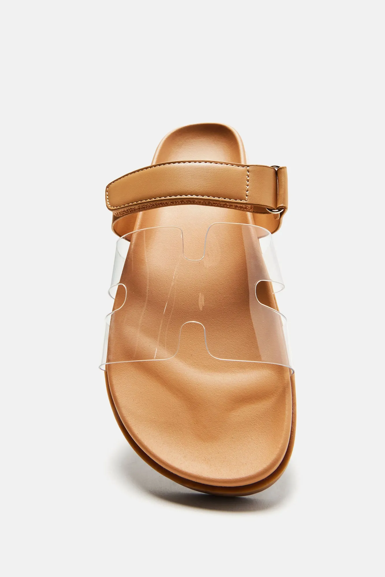 Ayana Clear Casual Slides - Beige