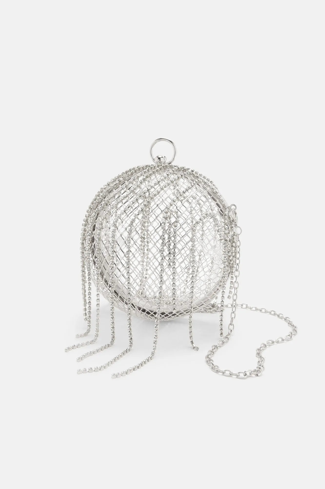Ballin On You Clutch - Silver