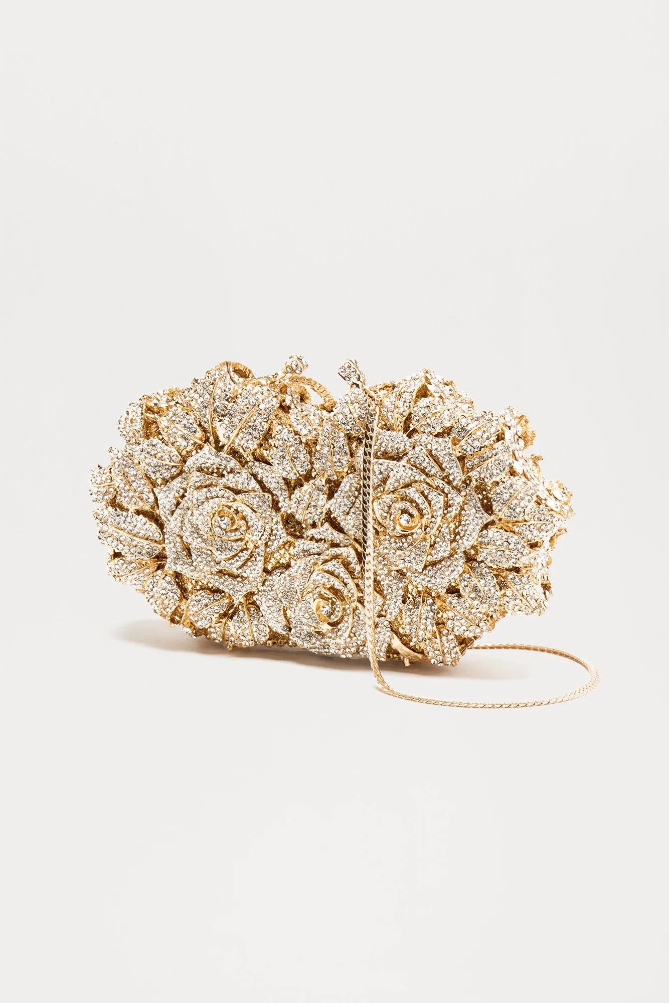 Bed Of Roses Clutch - Gold