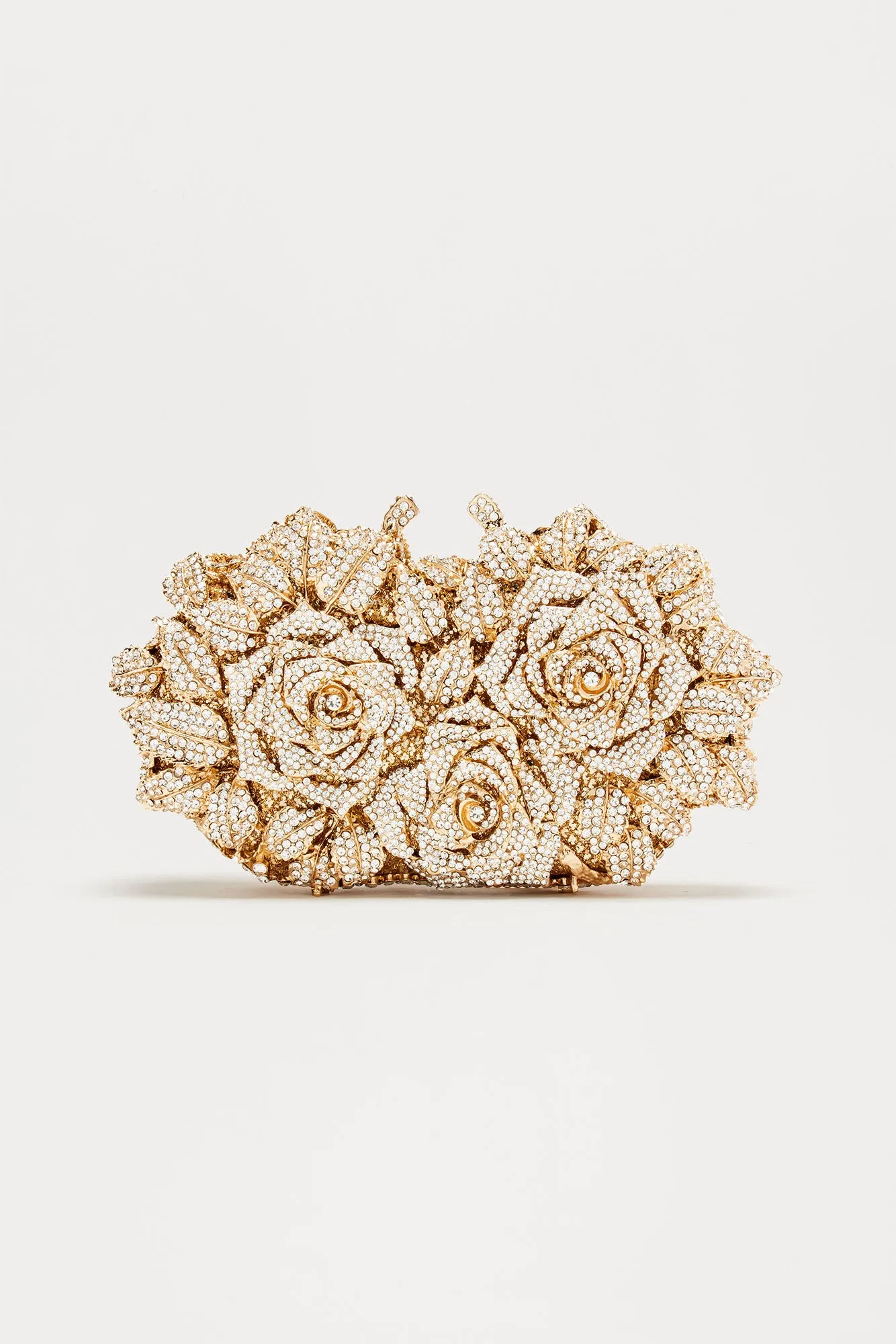 Bed Of Roses Clutch - Gold