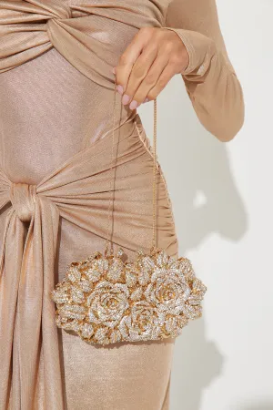 Bed Of Roses Clutch - Gold
