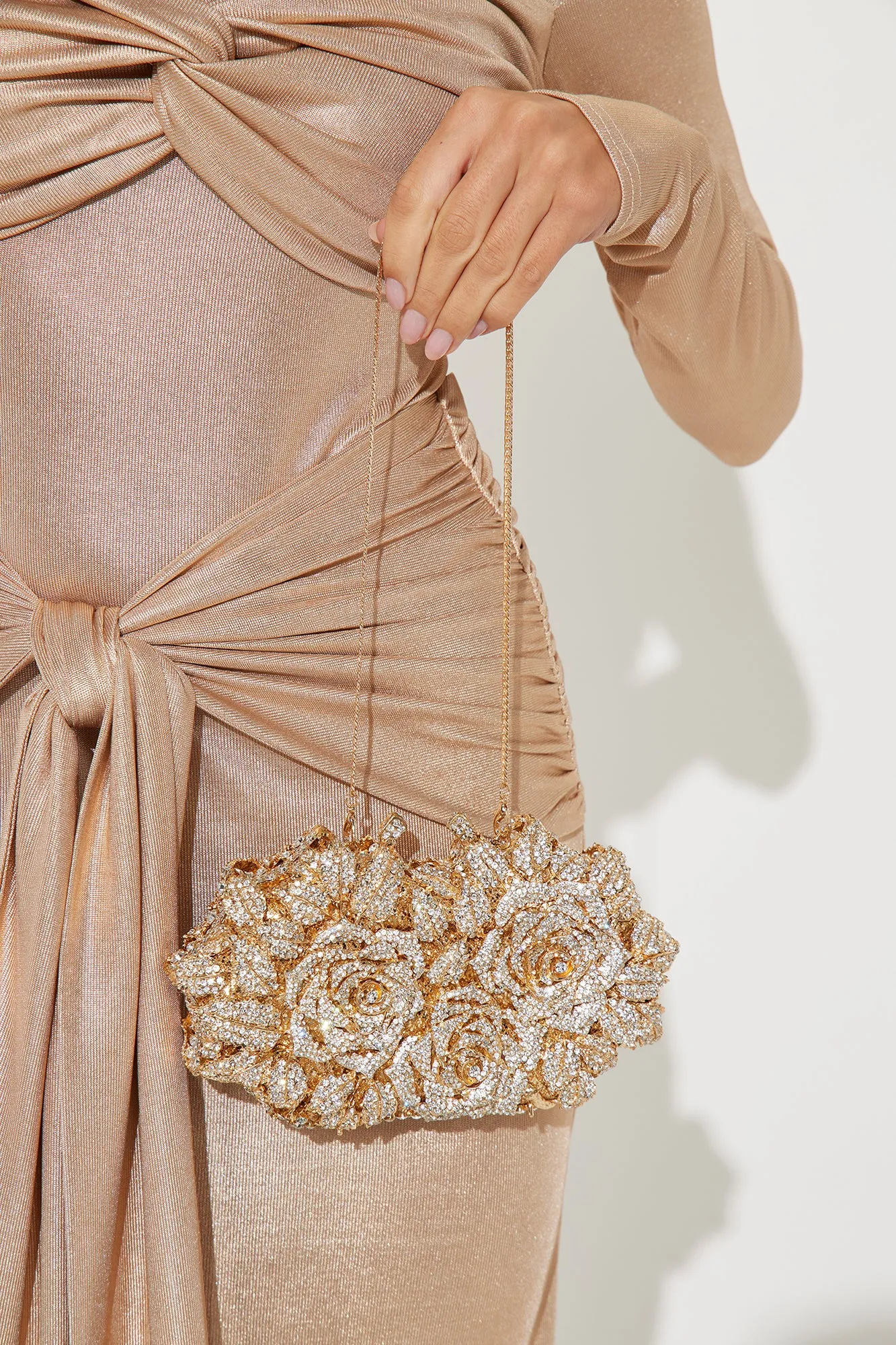 Bed Of Roses Clutch - Gold