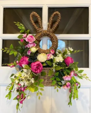 Easter Hot Sale!  - Bunny Basket Hanging Wall Pocket Spring Decor