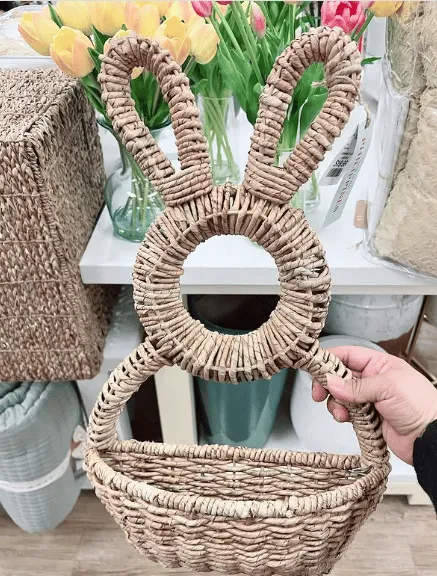Easter Hot Sale!  - Bunny Basket Hanging Wall Pocket Spring Decor