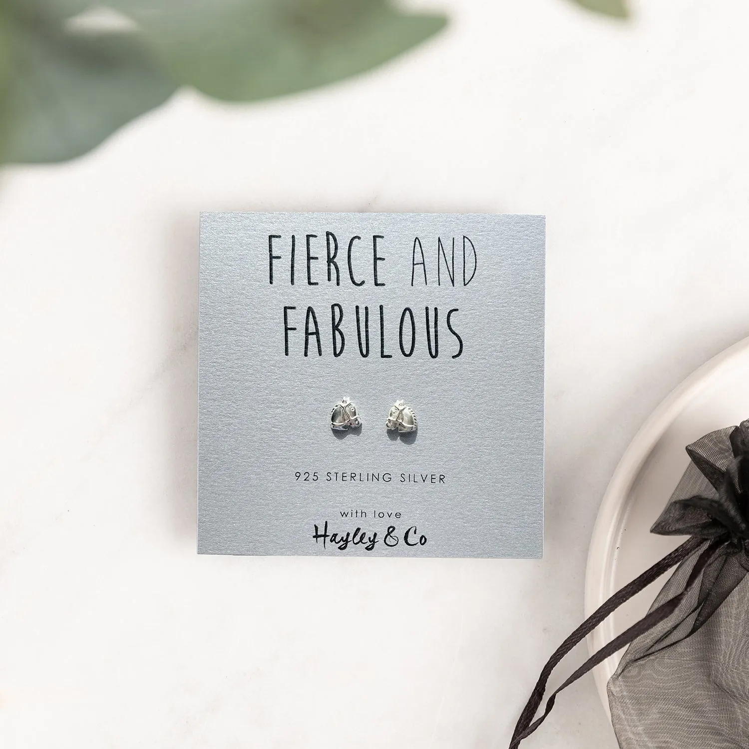 Fierce and Fabulous Horse Sterling Silver Earrings