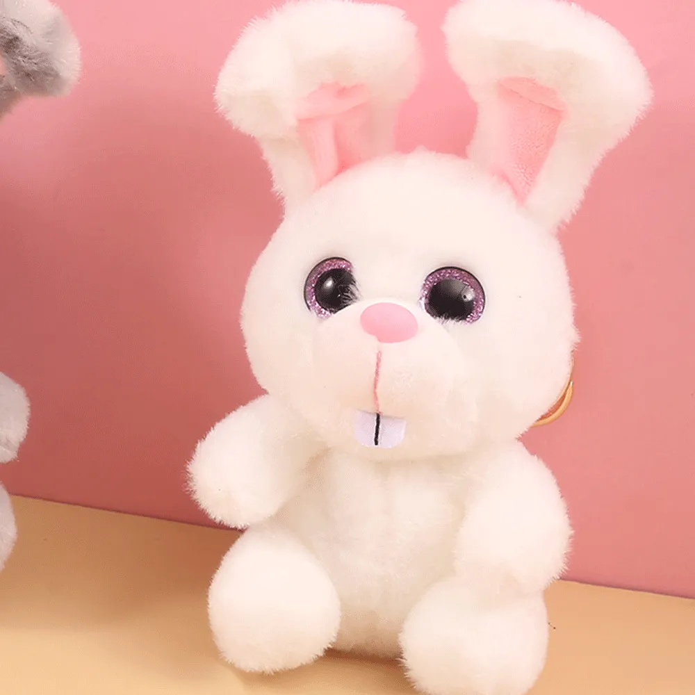 Fluffy Rabbit Plush Doll Keychain