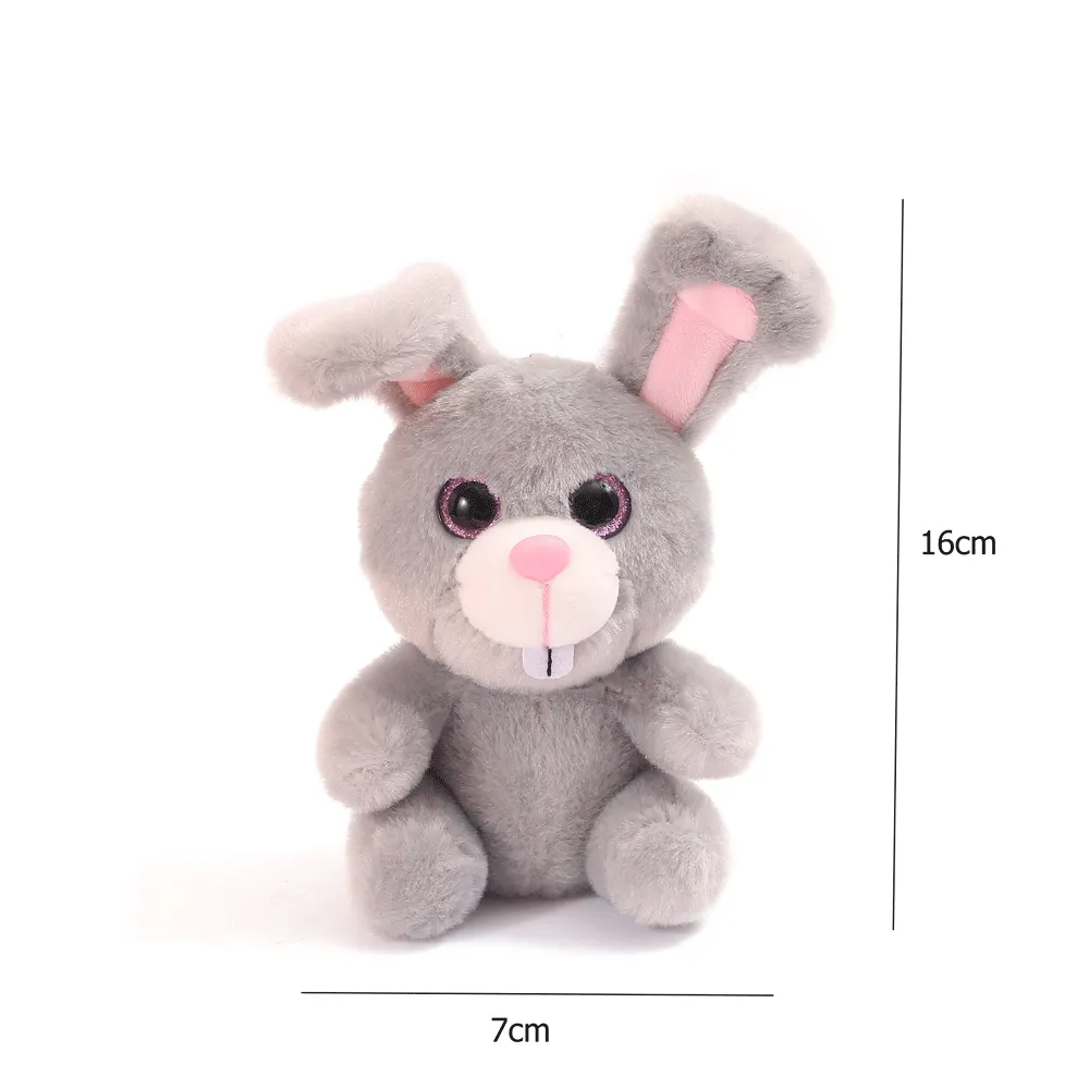 Fluffy Rabbit Plush Doll Keychain