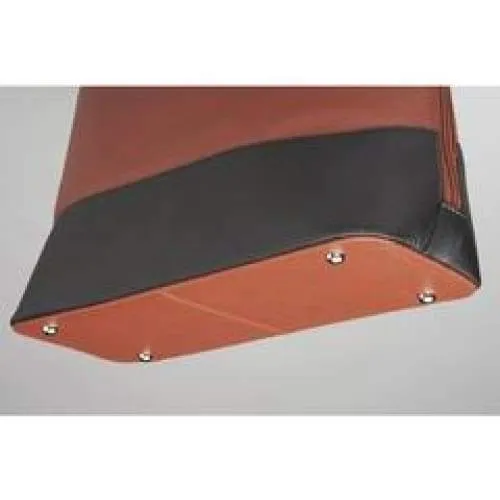 GTM Original Cinnamon & Black Leather Bowler Crossbody Purse