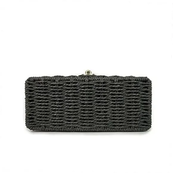 Handwoven Rattan vintage purse Bag Natural Chic Casual Handbag Beach Sea tote Basket Straw vacation Bag