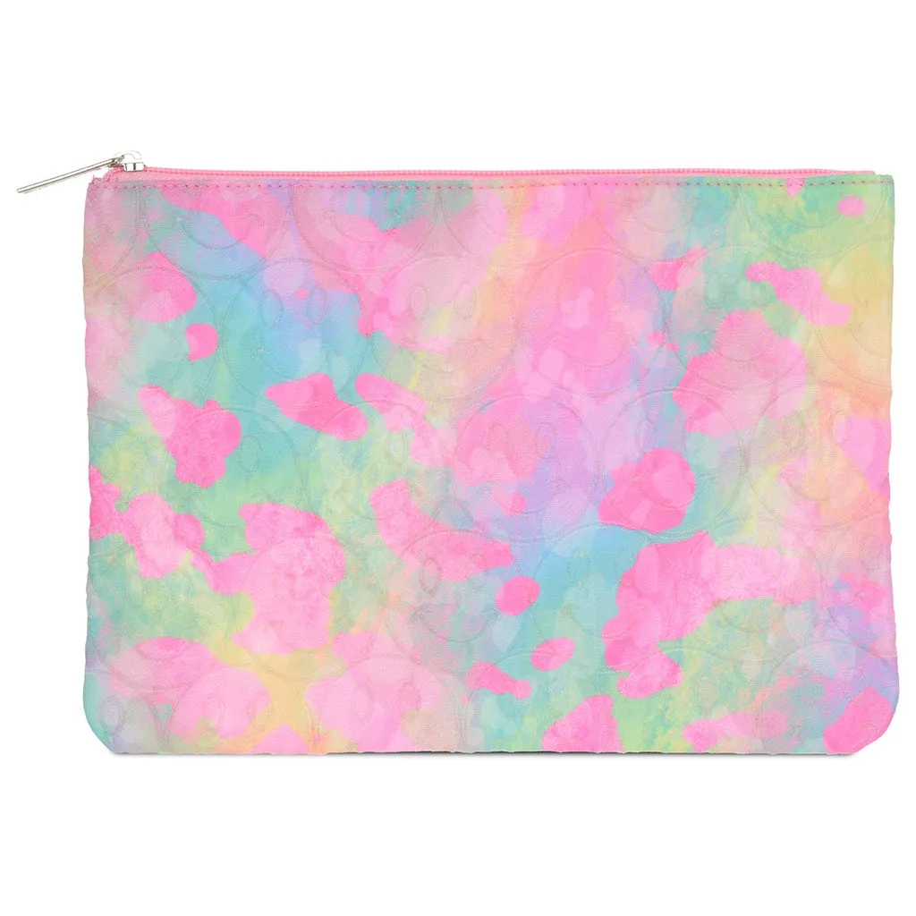 IScream Happy Tie Dye Cosmetic Bag Trio