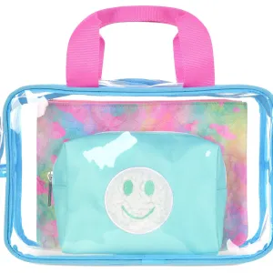 IScream Happy Tie Dye Cosmetic Bag Trio