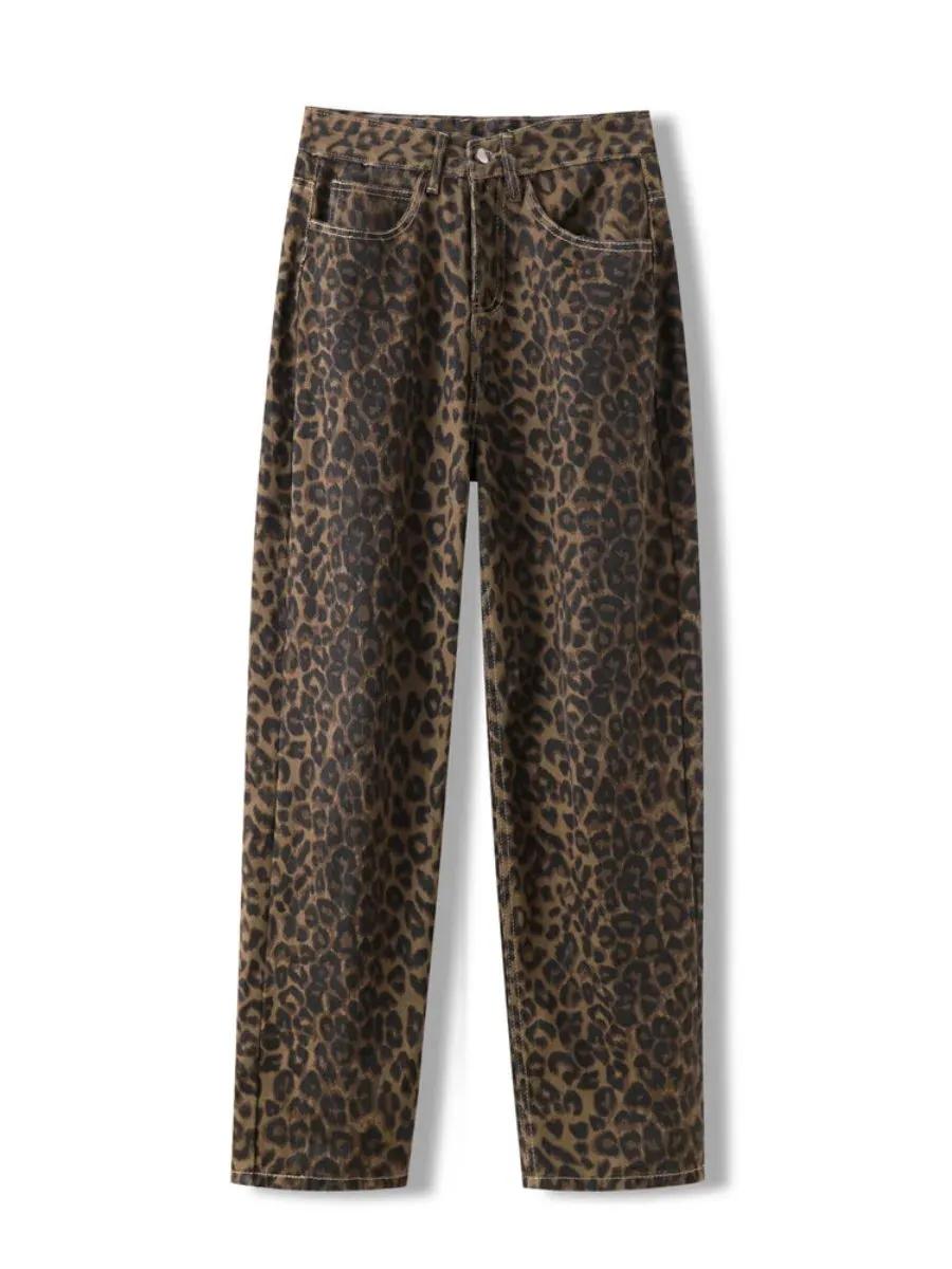 Mia Leopard Print Jeans