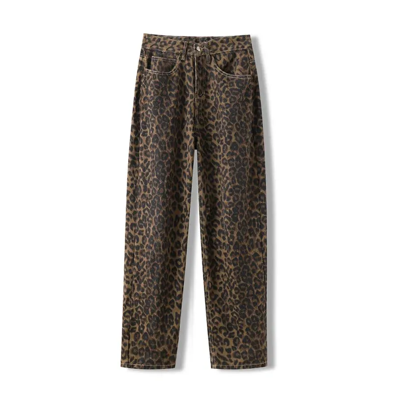 Mia Leopard Print Jeans