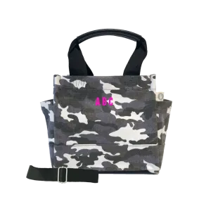 Mini Monogram Mini Luxe North South Bag: Grey Camouflage