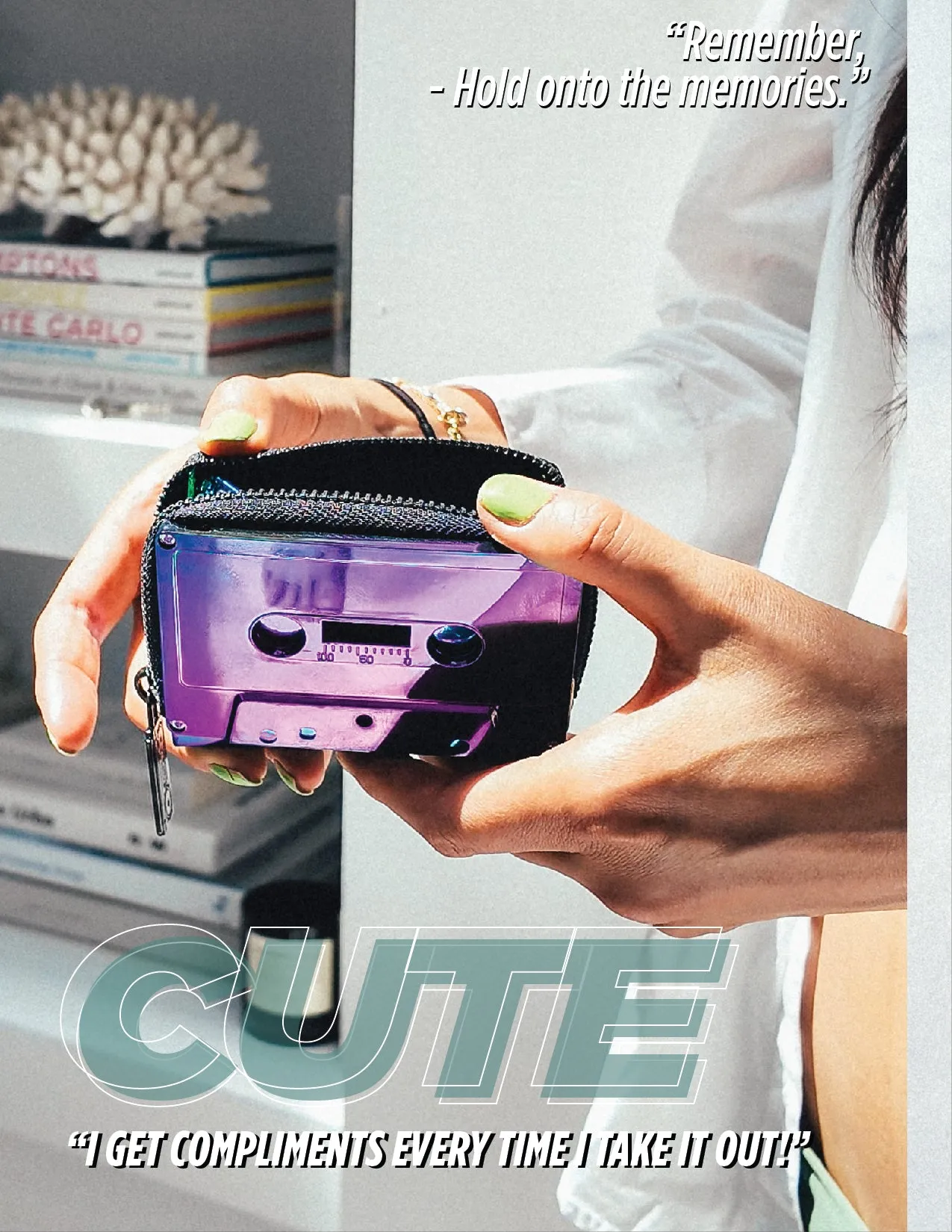 Mixtape Wallet | Electro Purple Chrome