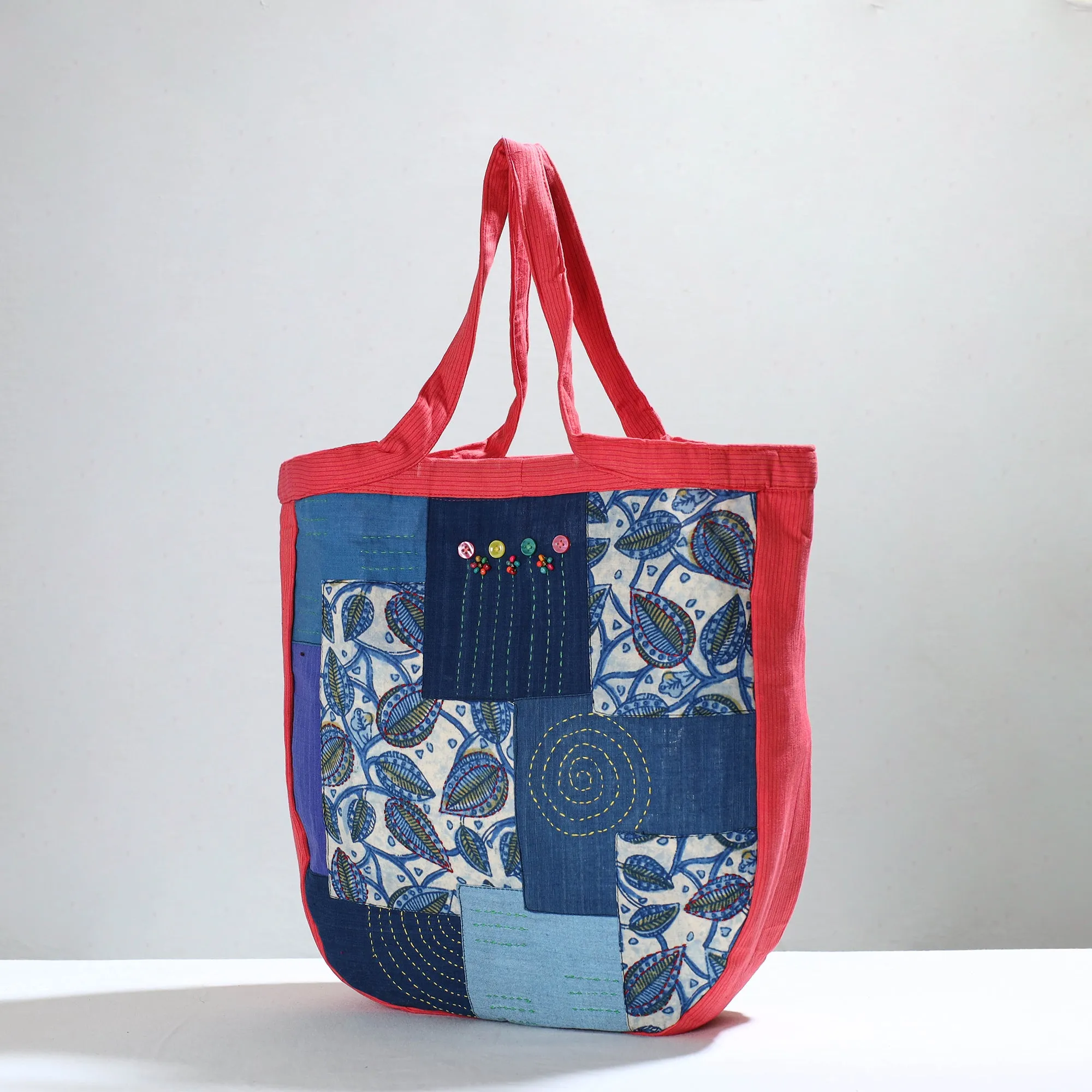 Multicolor - Jugaad patchwork Handmade Tote Bag 14