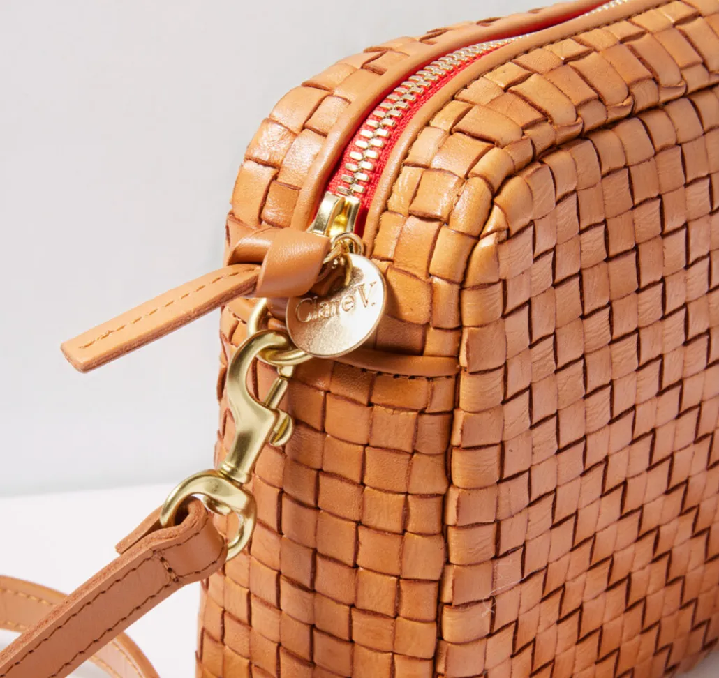 Natural Woven Crossbody