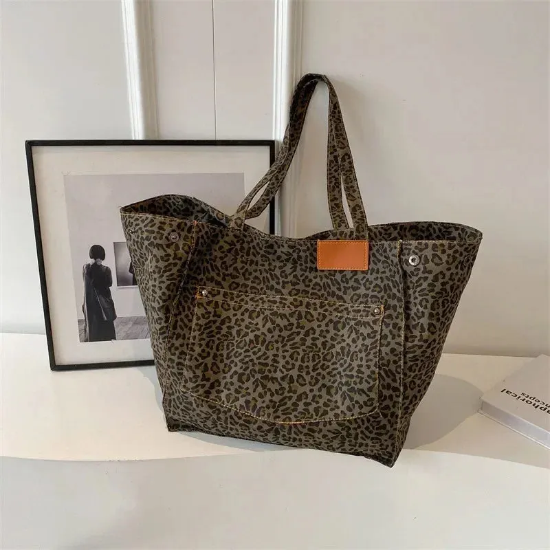 ODILE Effortless Chic Leopard Tote Bag
