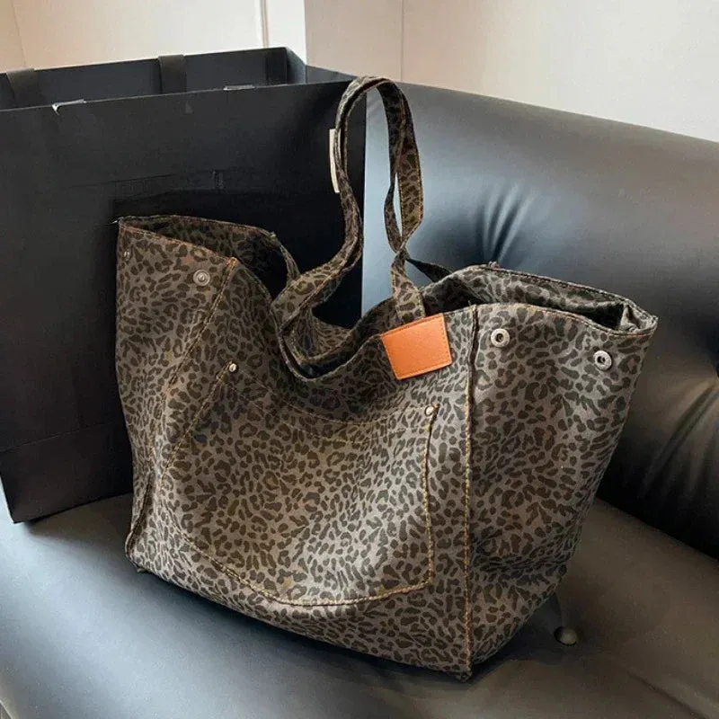 ODILE Effortless Chic Leopard Tote Bag