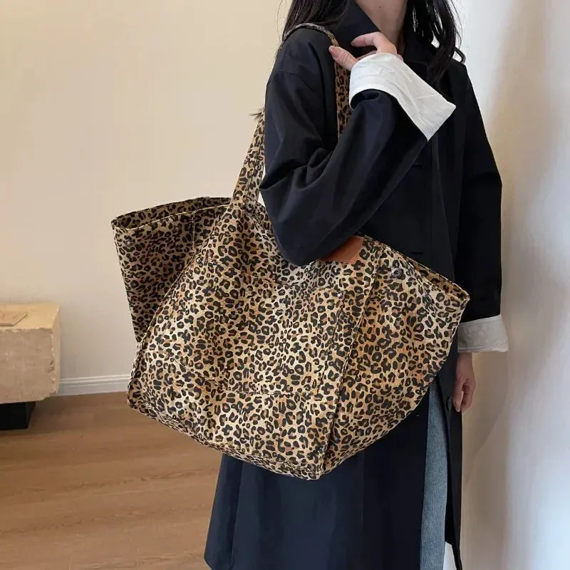 ODILE Effortless Chic Leopard Tote Bag