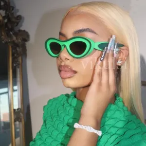 "On Purpose" Unique Oval Women's Sunglasses