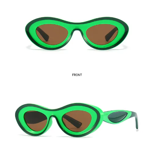 "On Purpose" Unique Oval Women's Sunglasses