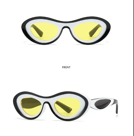 "On Purpose" Unique Oval Women's Sunglasses