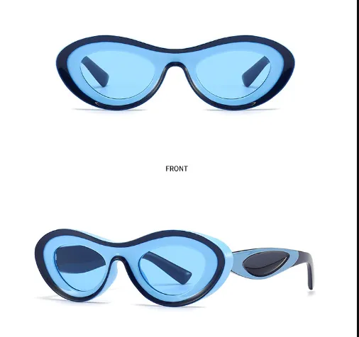"On Purpose" Unique Oval Women's Sunglasses