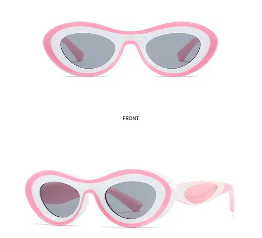 "On Purpose" Unique Oval Women's Sunglasses