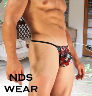 Red Camo Sheer G-String