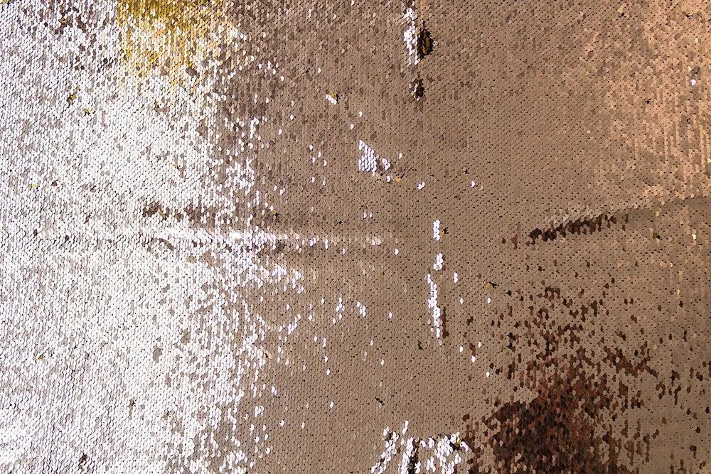Rose Gold and Gold Sequin Fabric - Threaders