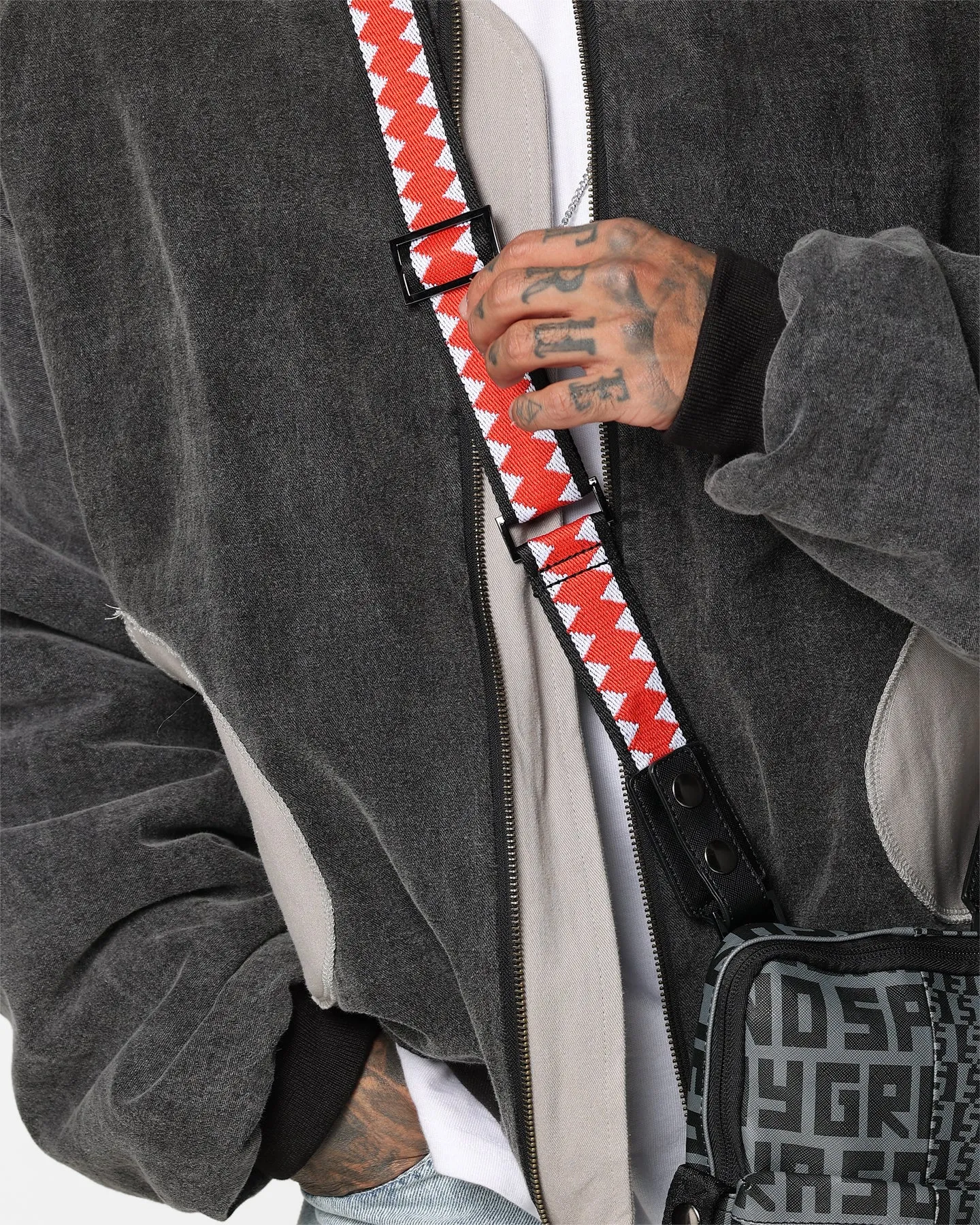 Sprayground Split Infinity Check Sling Bag Split Infinity