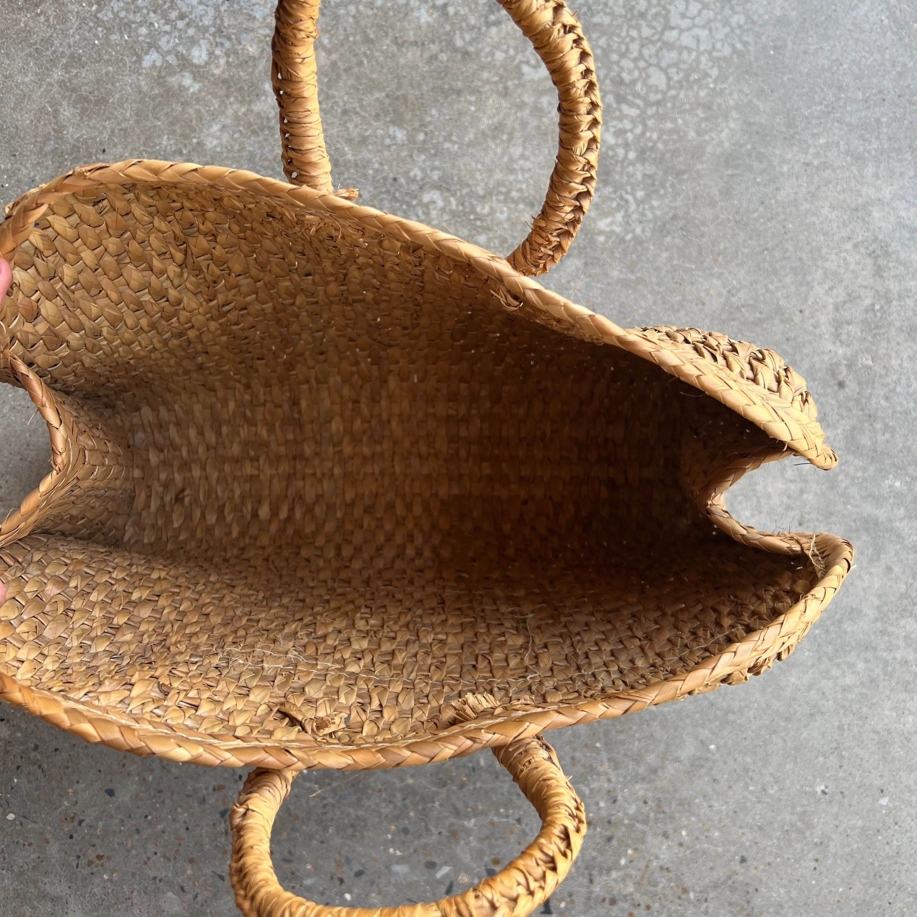 Vintage Straw Woven Tote