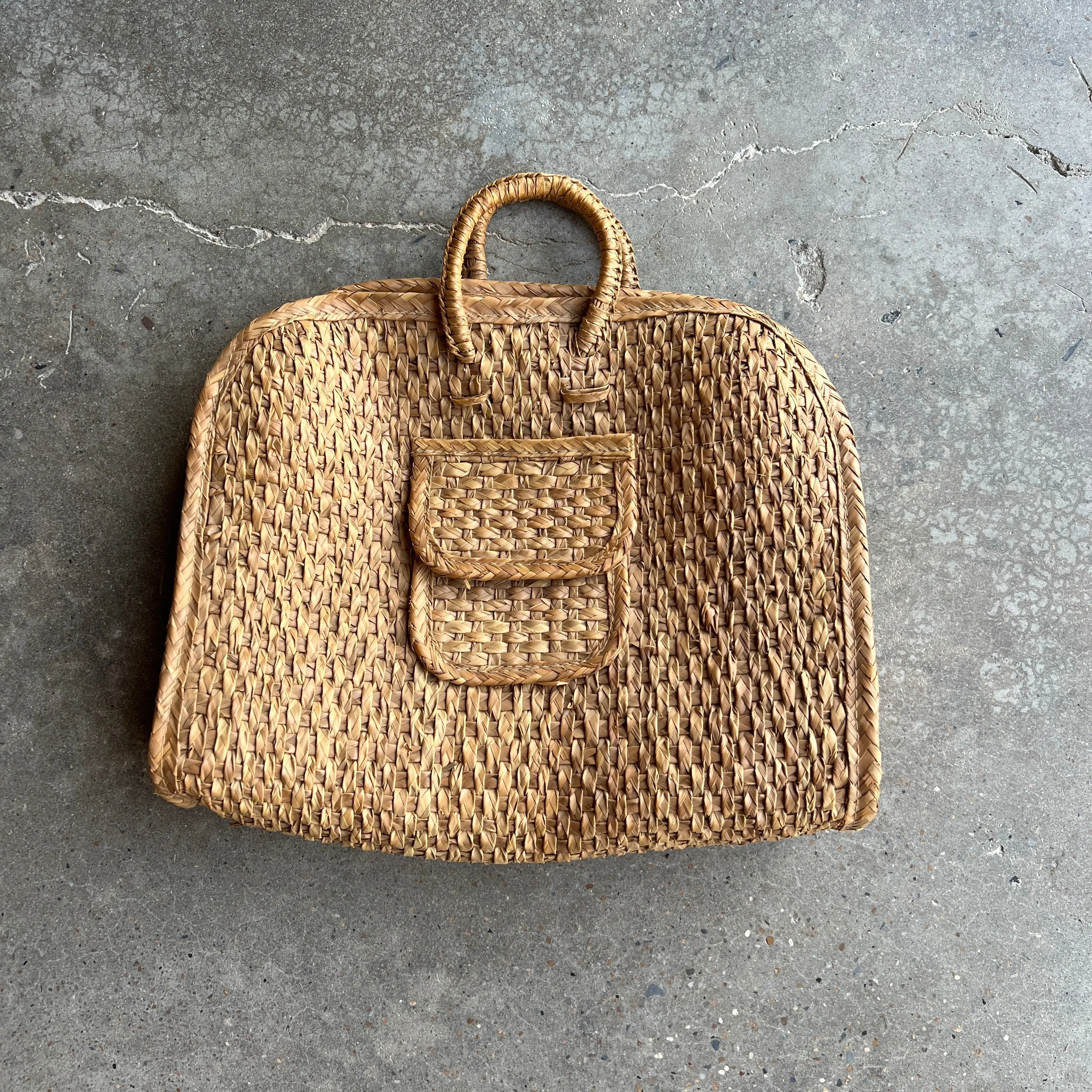 Vintage Straw Woven Tote