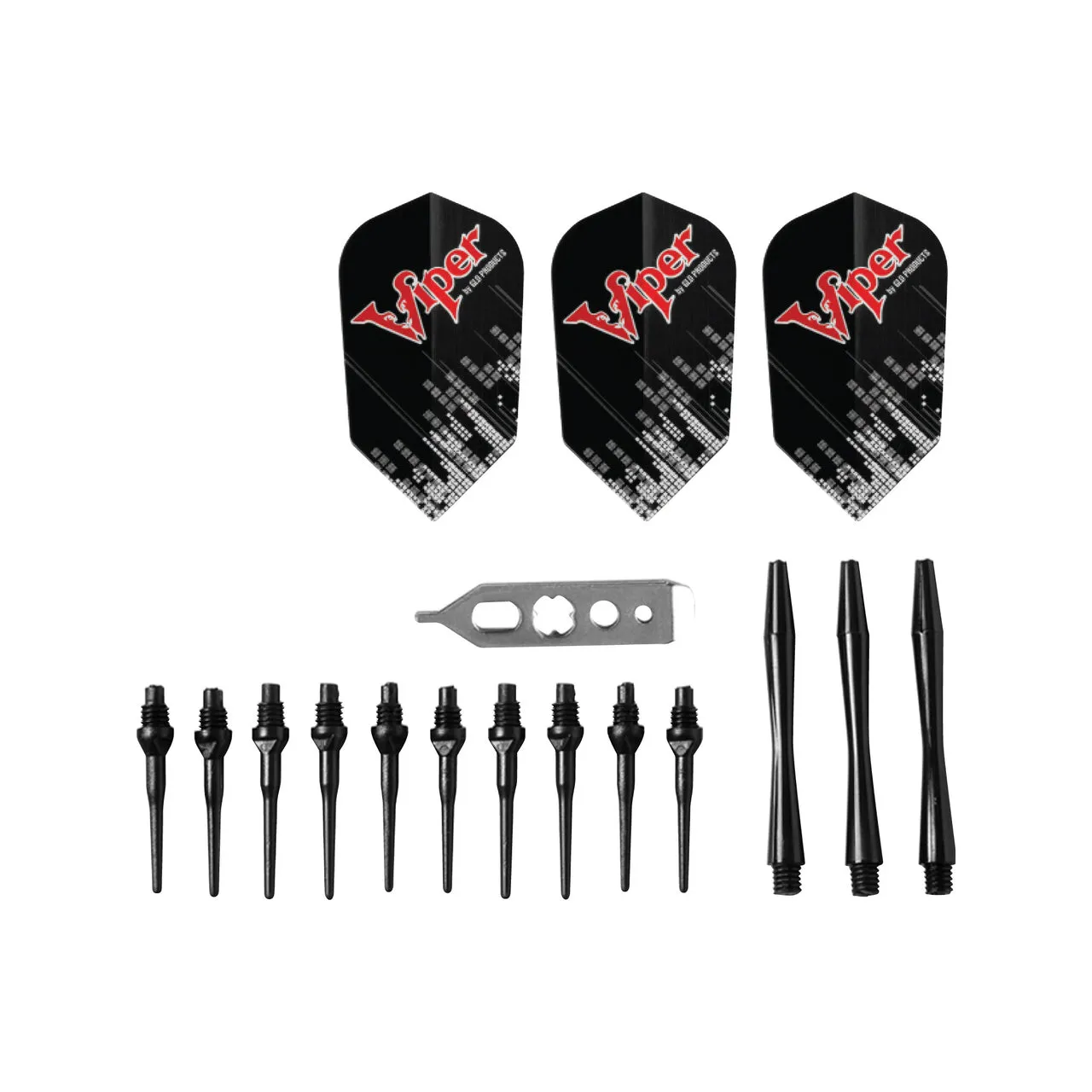 Viper Jaguar Tungsten Soft Tip Darts 2 Knurled Rings 18 Grams