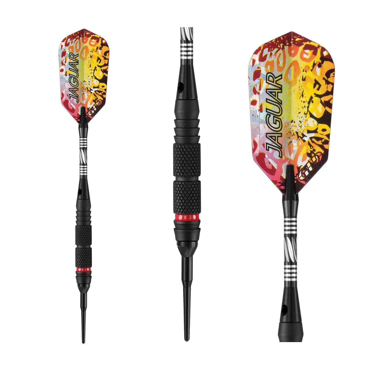 Viper Jaguar Tungsten Soft Tip Darts 2 Knurled Rings 18 Grams