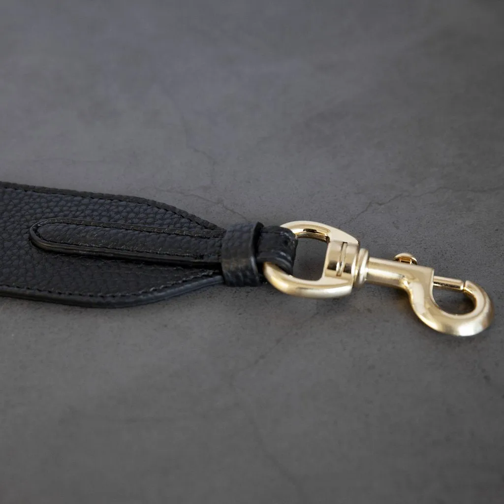 Webbing Bag Strap in Ivory/Black