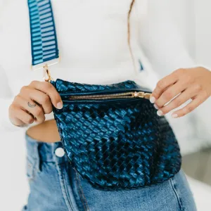 Westlyn Woven Bum Bag in Black